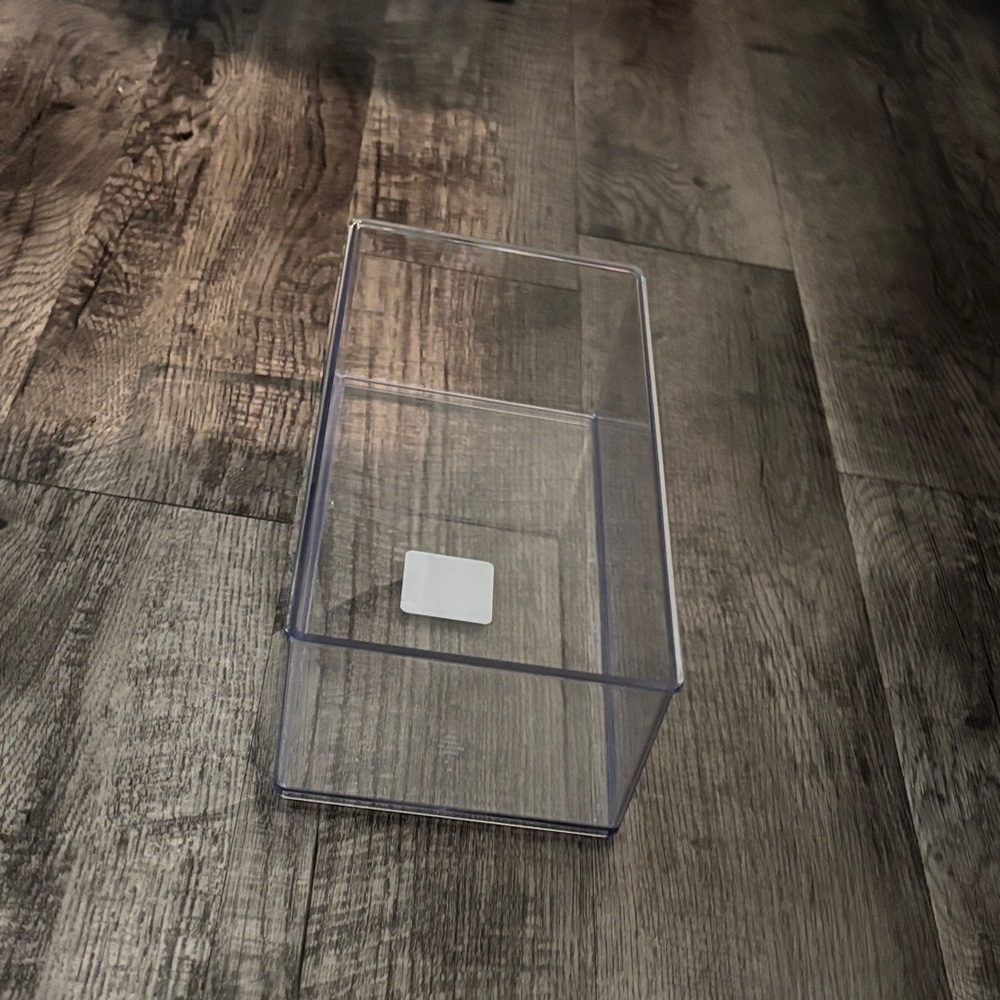Brightroom Clear Plastic Storage Container - 4 inches Tall and 12 Inches Long